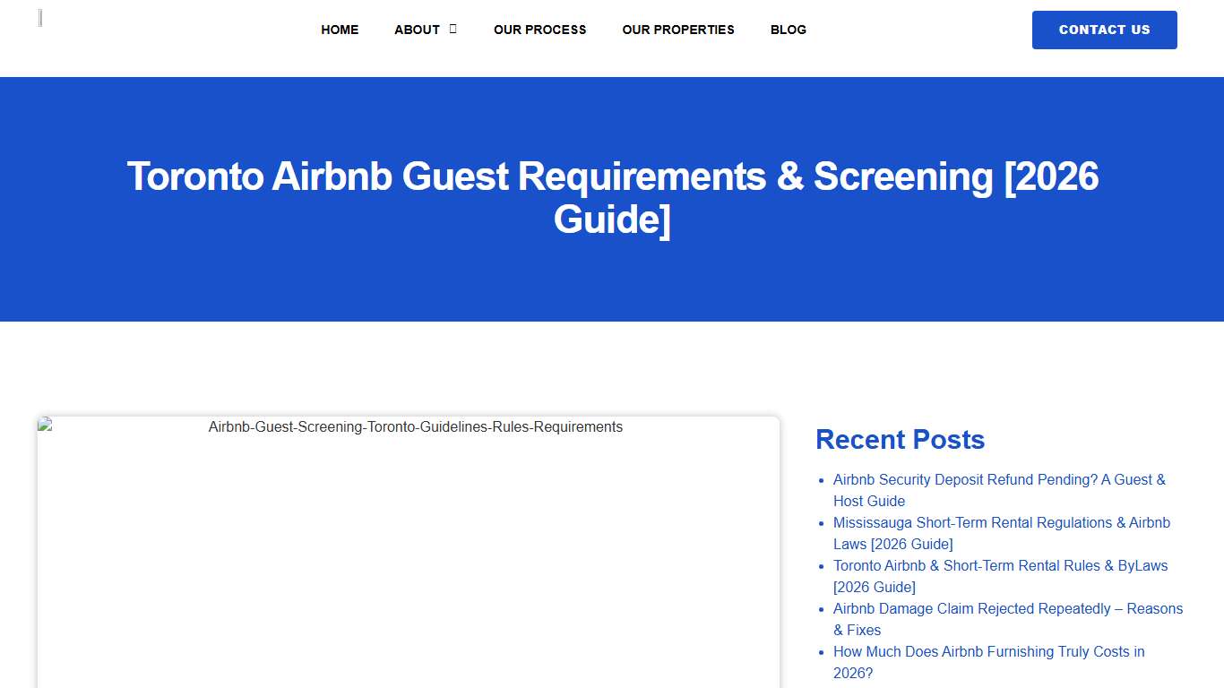 Toronto Airbnb Guest Requirements & Screening [2026 Guide]